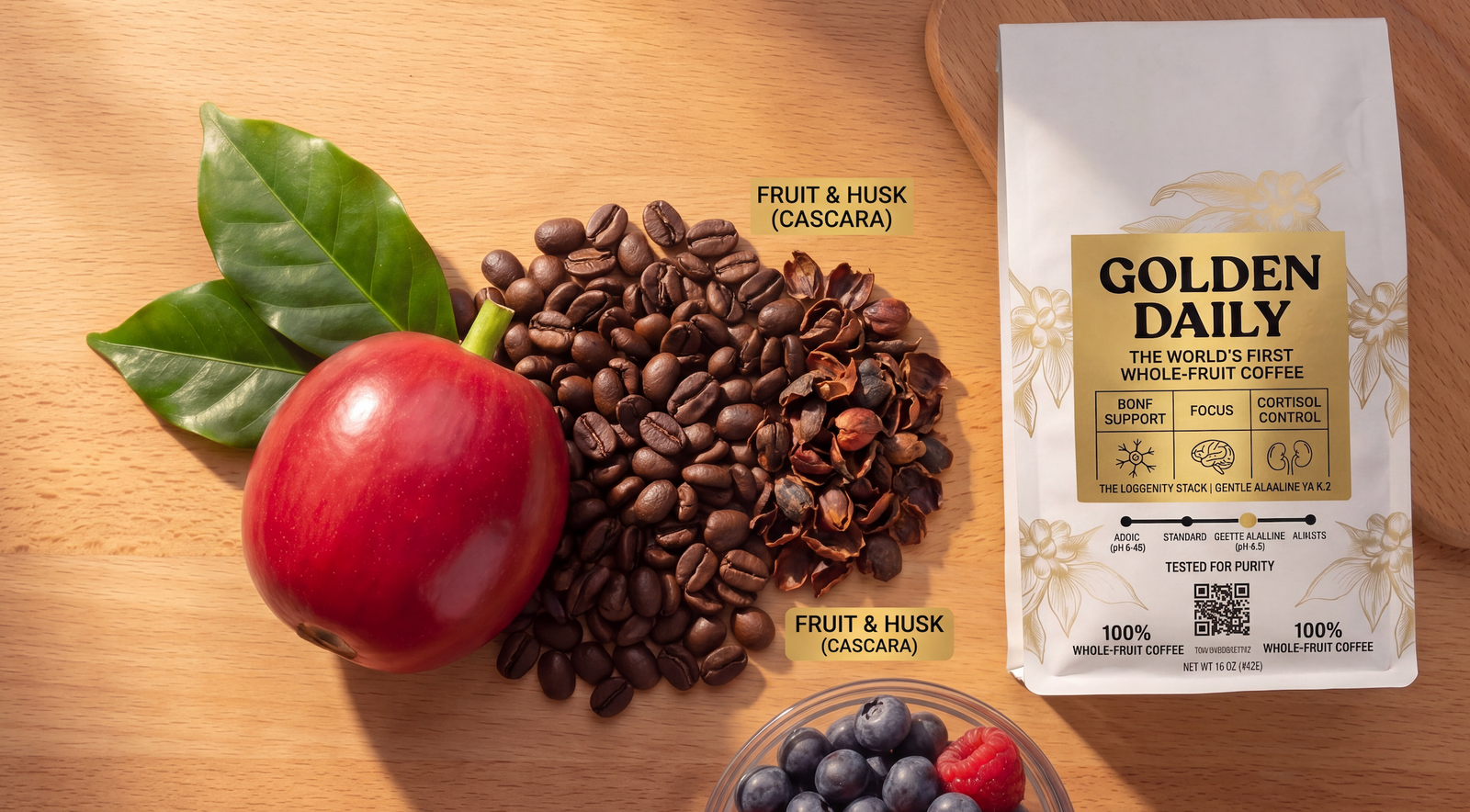 Golden Daily whole fruit coffee