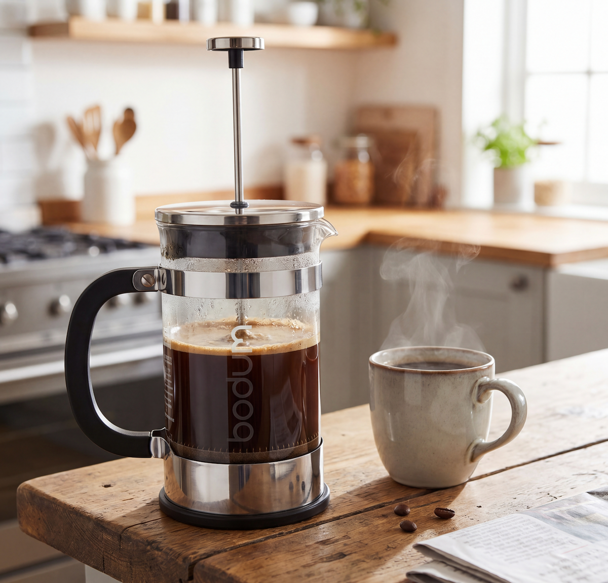 French press brewing