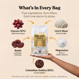 Golden Daily — Whole-Fruit Memory Coffee with Lion's Mane & Reishi (284g)